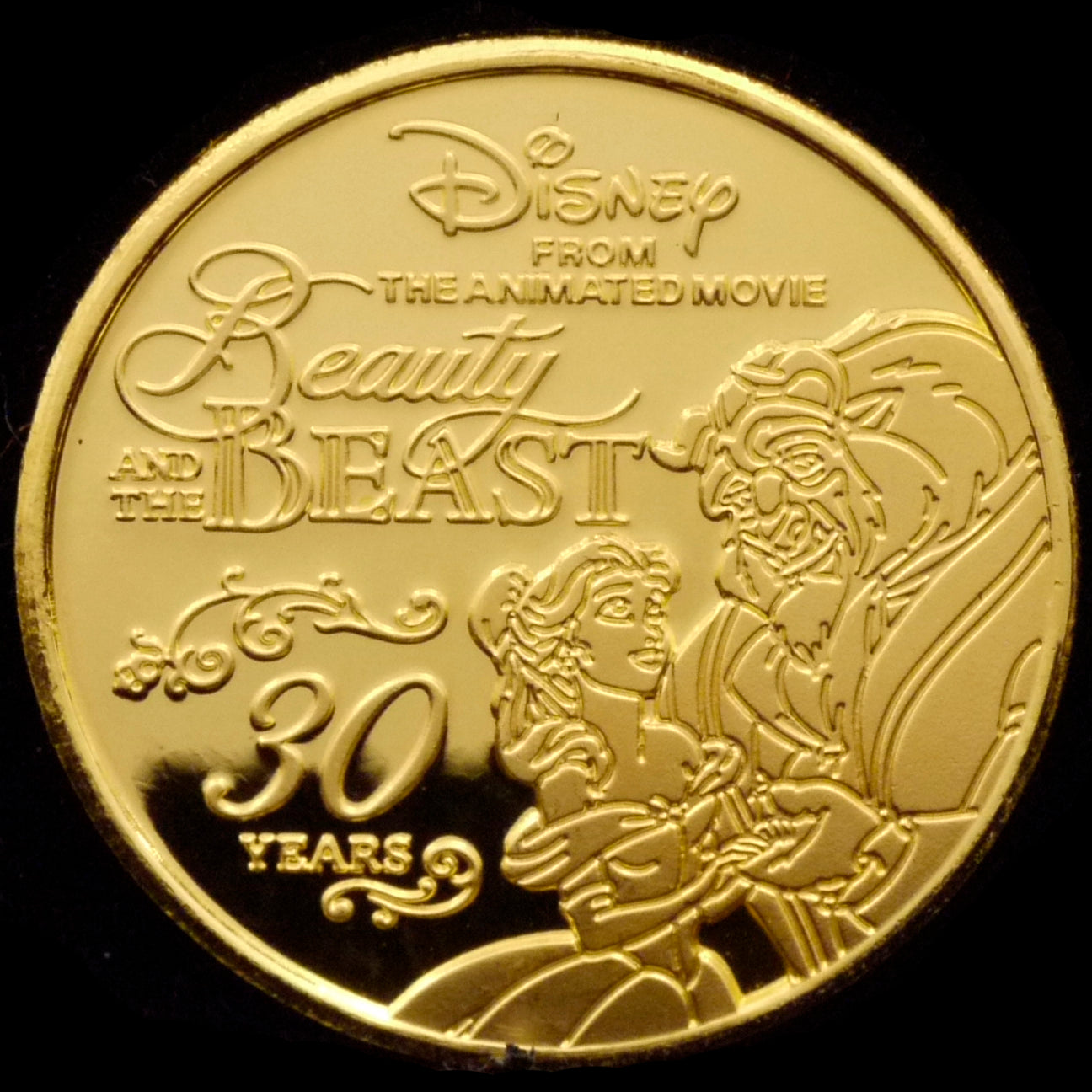 Disney 1/10OZ Gold Medal Beauty and the Beast