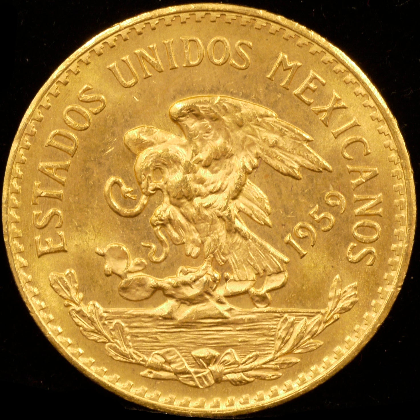 Mexico 20 Pesos Gold Coins 1959 Aztec Calendar