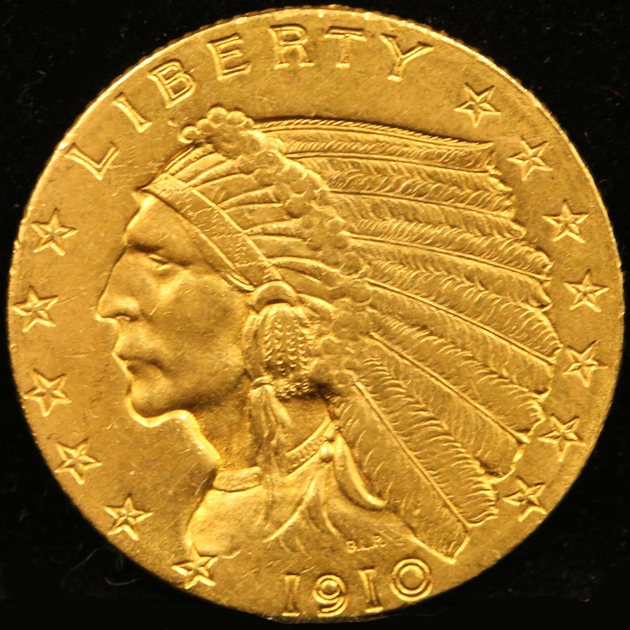 アメリカ 2.5ドル金貨 1910年 インディアン - NJ BUYER'S MARKETPLACE
