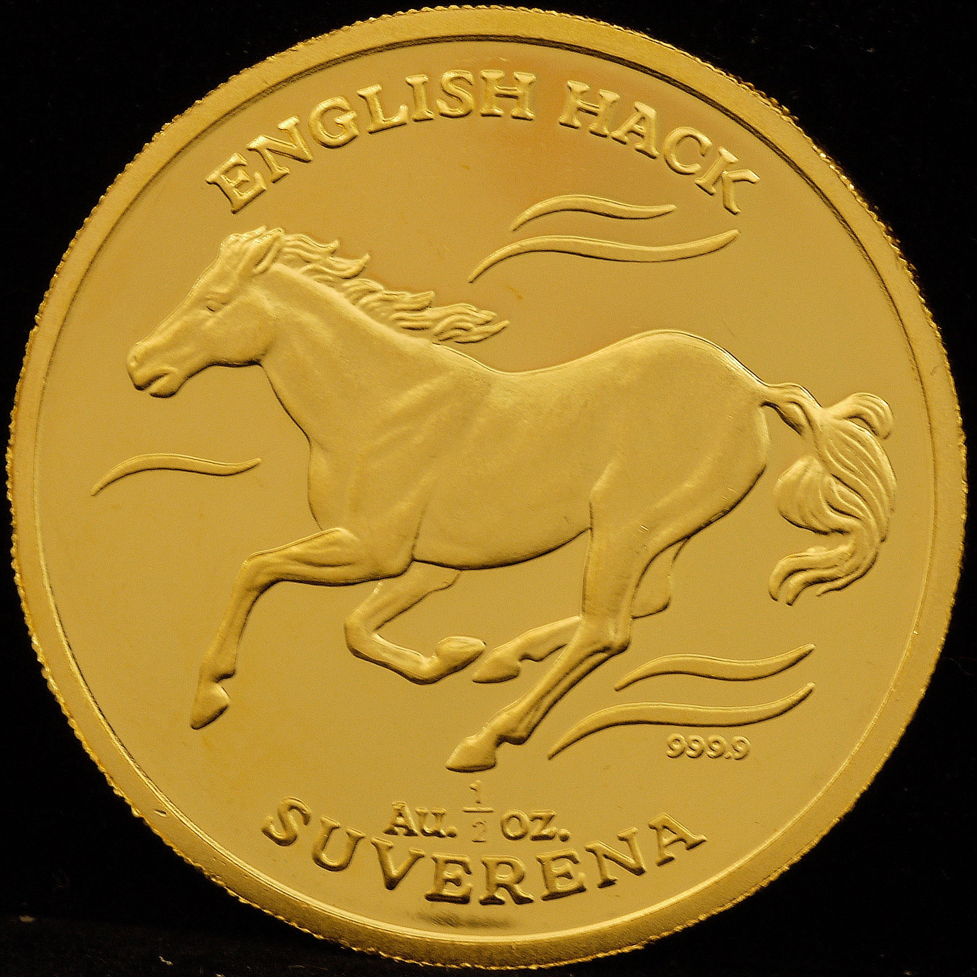 Bosnia Herzegovina 1/5 Sverna Gold Coin 1995 Horse