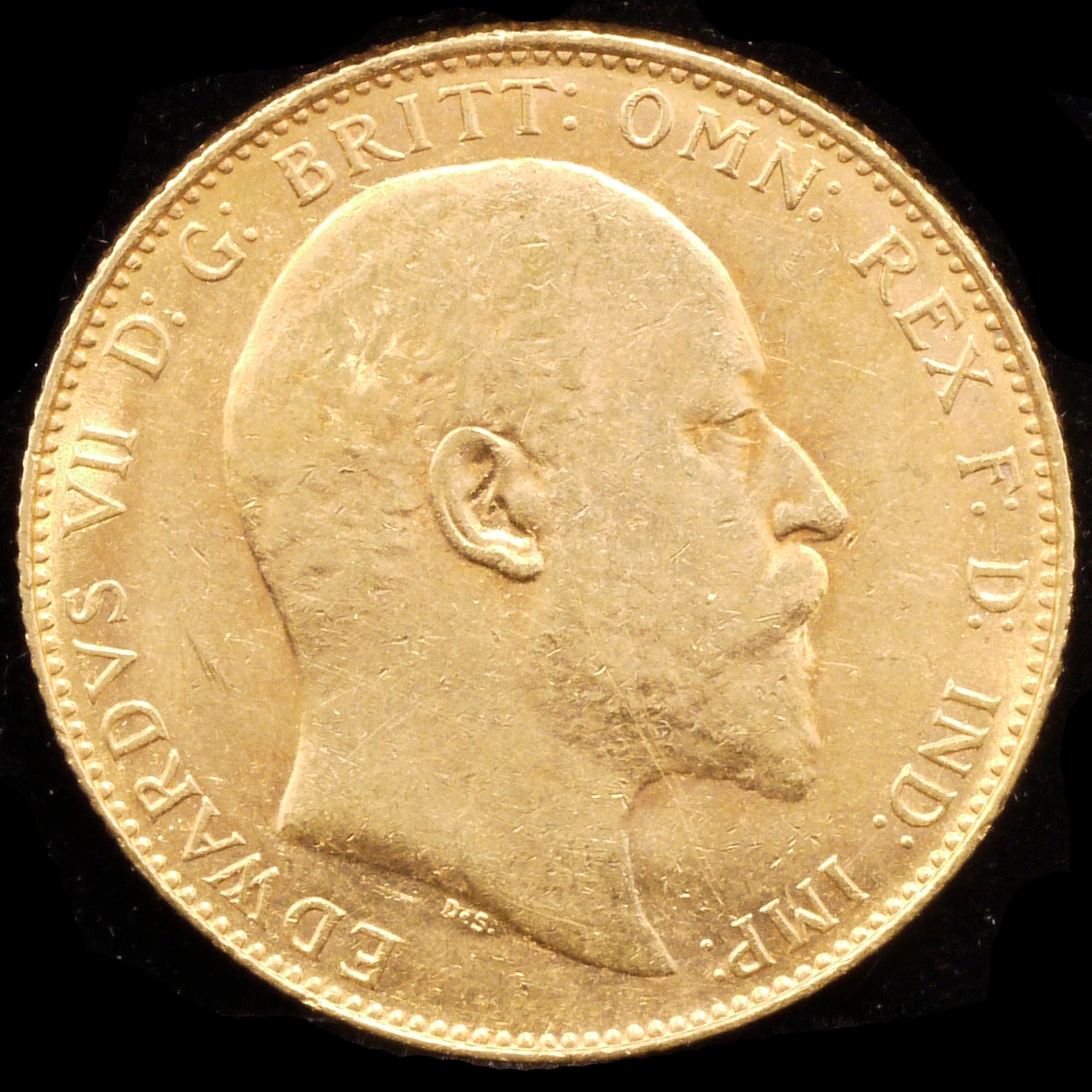 Australian Sovelin Gold Coin 1910 Edward 7 Perso Mint