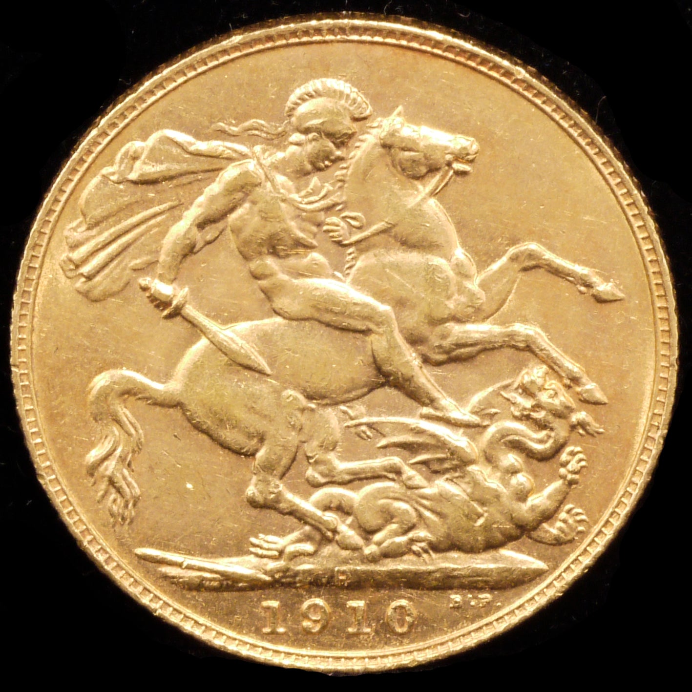 Australian Sovelin Gold Coin 1910 Edward 7 Perso Mint