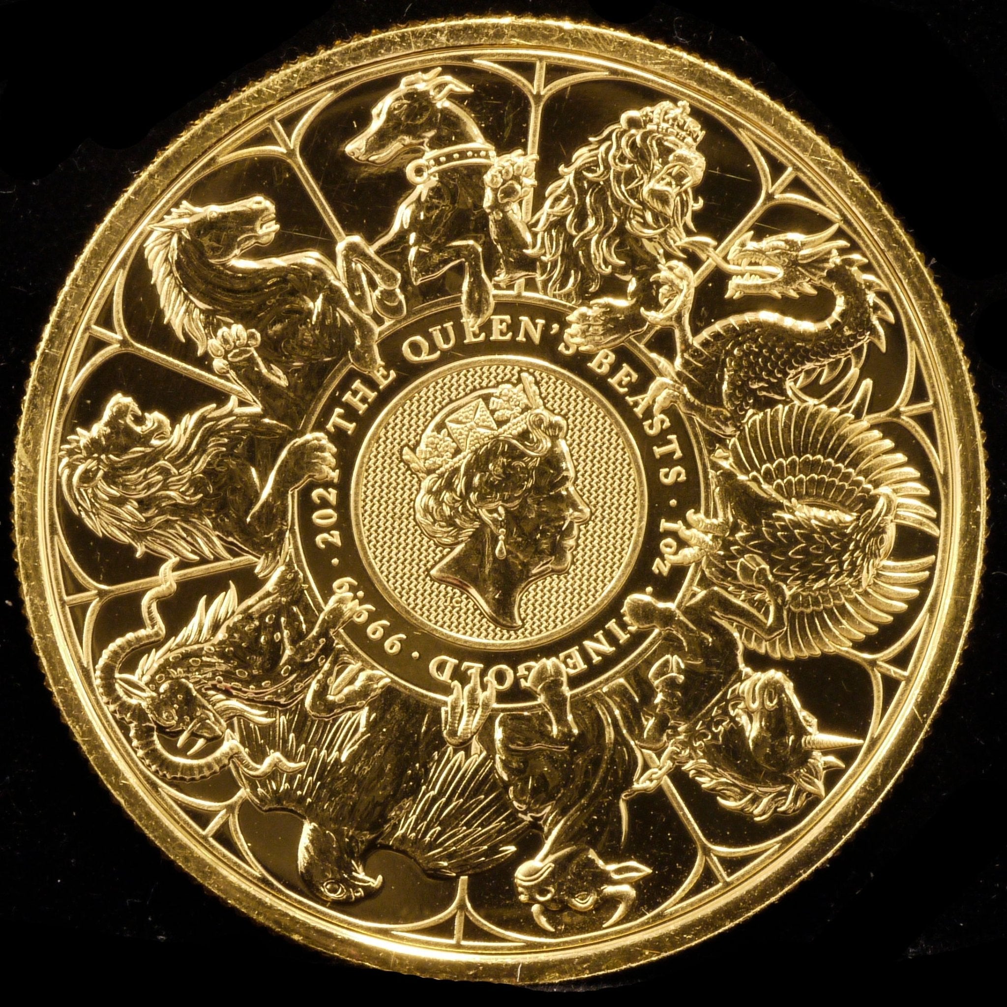 イギリス 100ポンド金貨 2021年 クイーンズ・ビースト - NJ BUYER'S MARKETPLACE