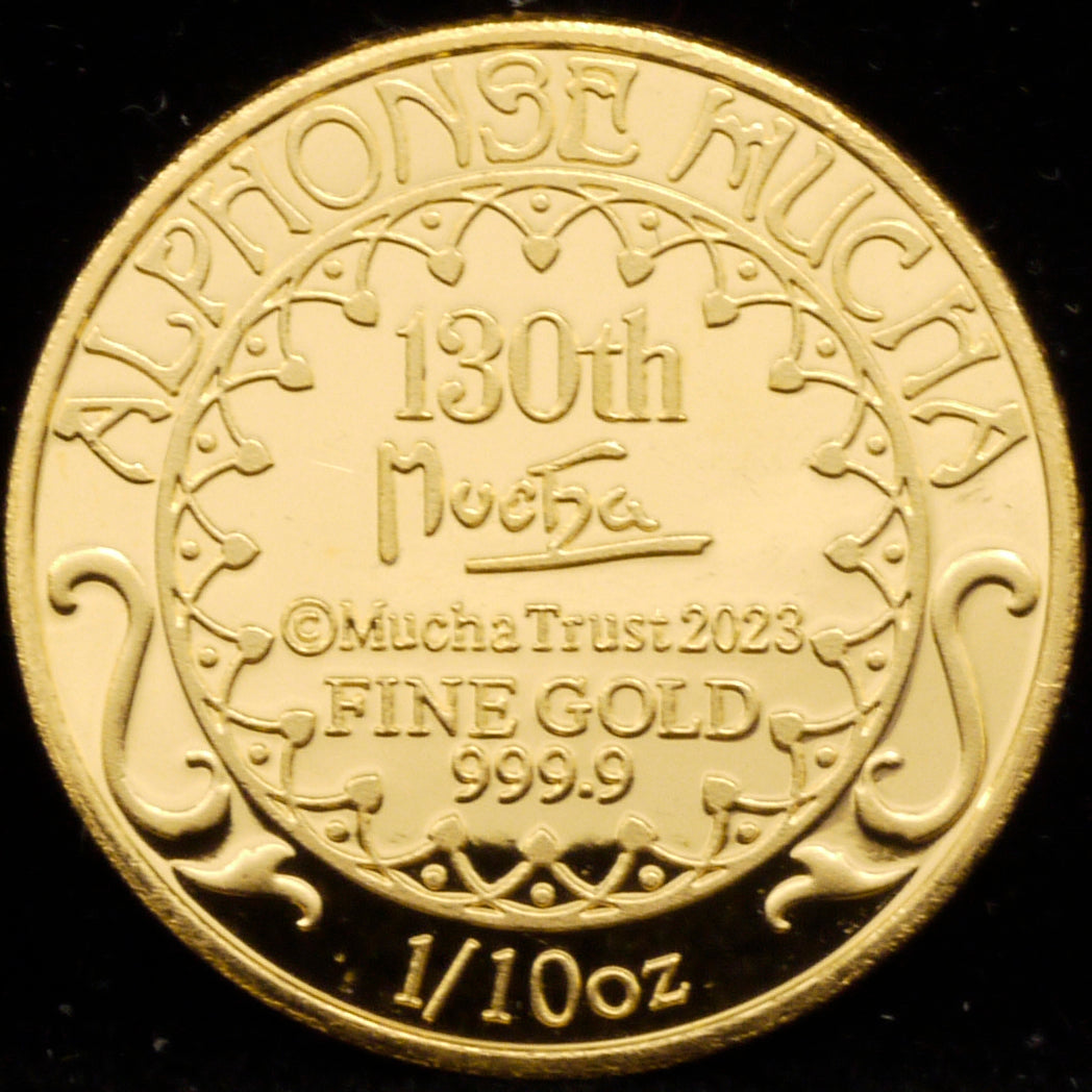 1/10OZ Gold Medal Mucha Mucha Foundation 130th Anniversary