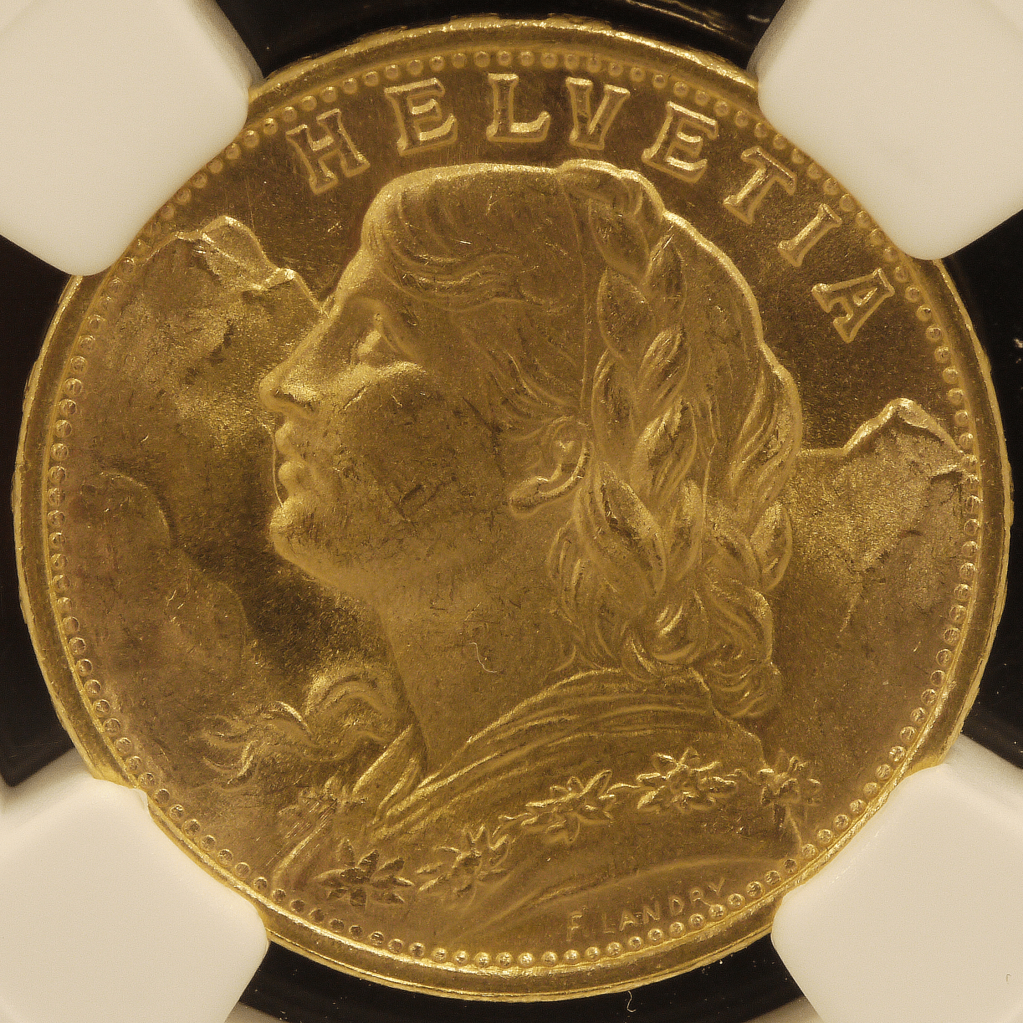 スイス 20フラン金貨 1949年 ヘルヴェティア NGC MS64 - NJ BUYER'S MARKETPLACE