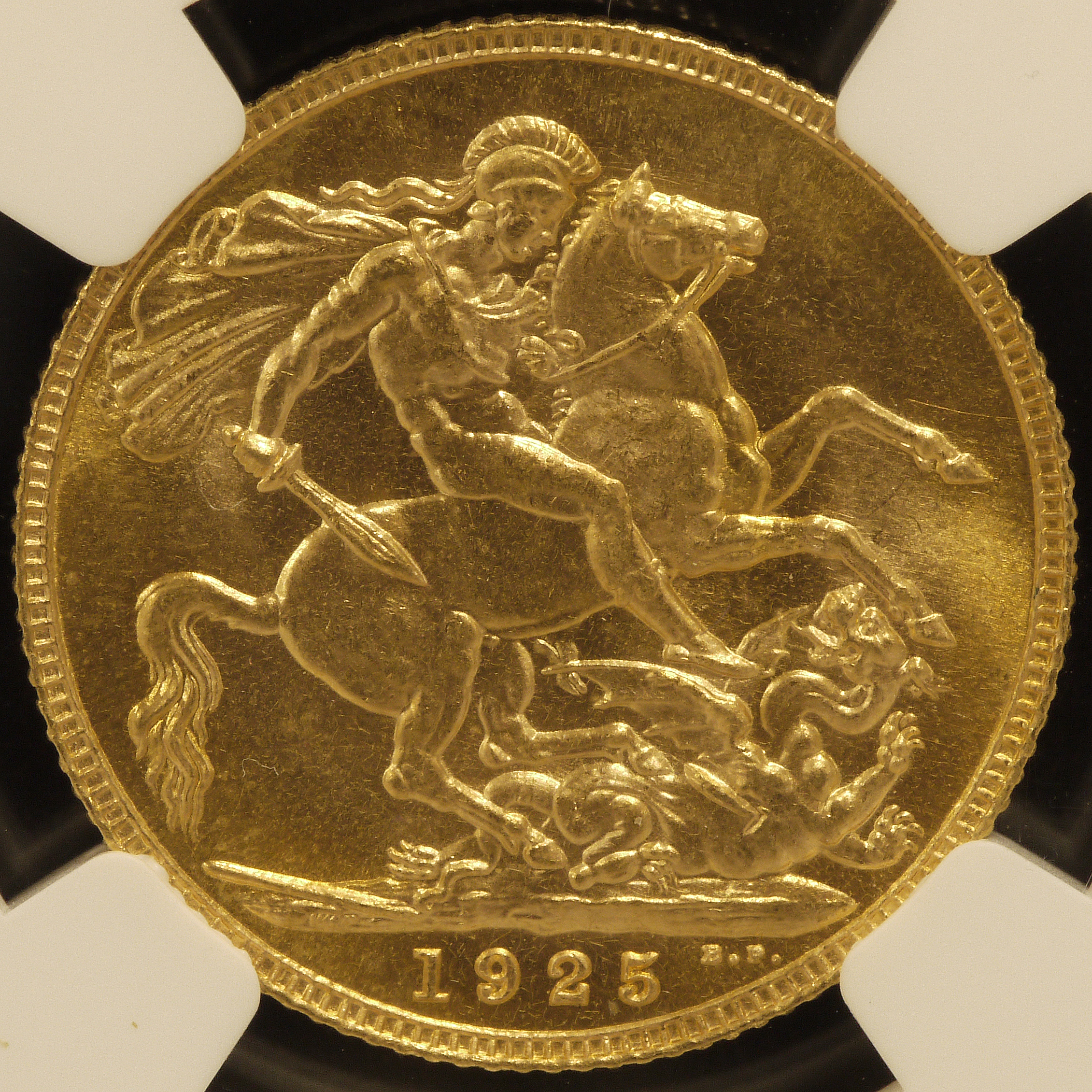 イギリス ソヴリン金貨 1925年 ジョージ5世 NGC MS65