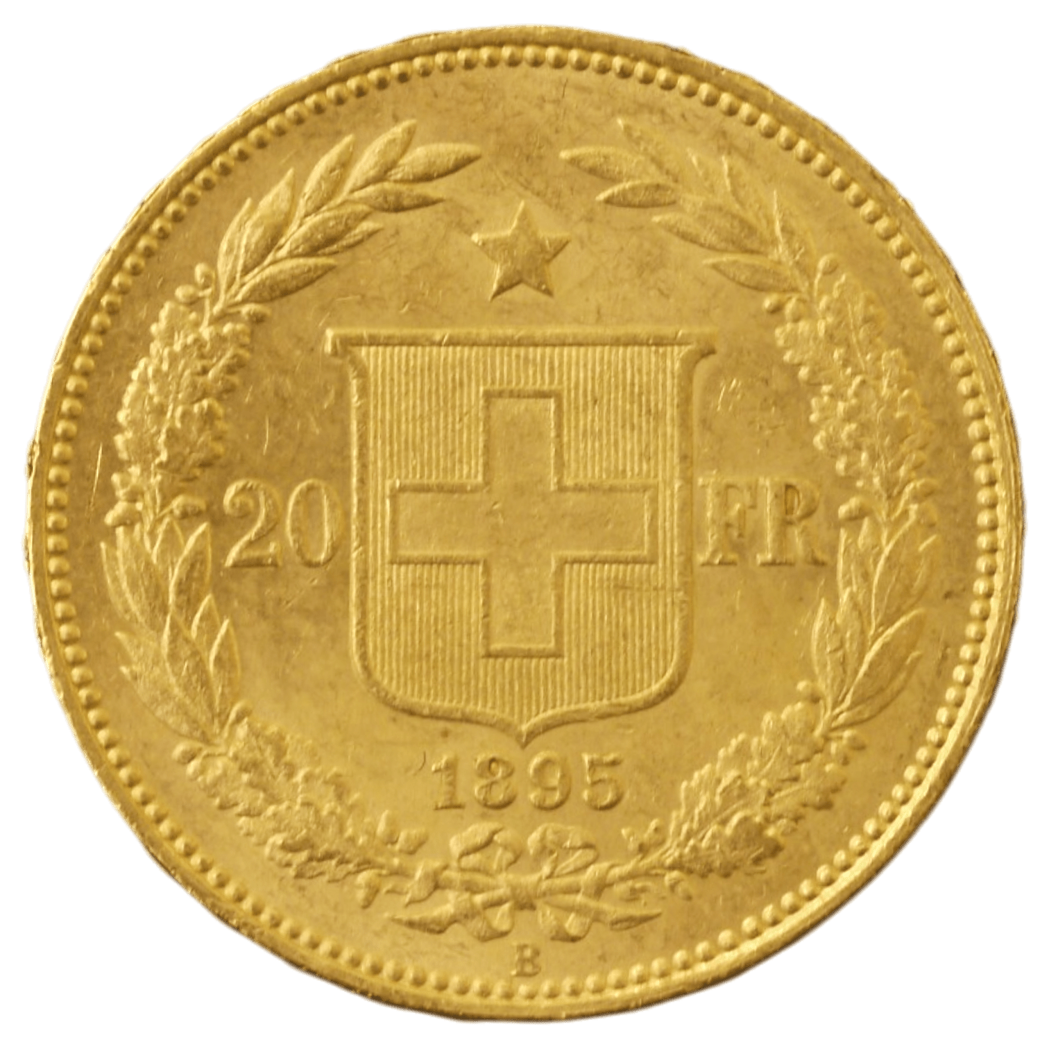 スイス 20フラン金貨 1895年 ベルン鋳 ヘルヴェティア - NJ BUYER'S MARKETPLACE
