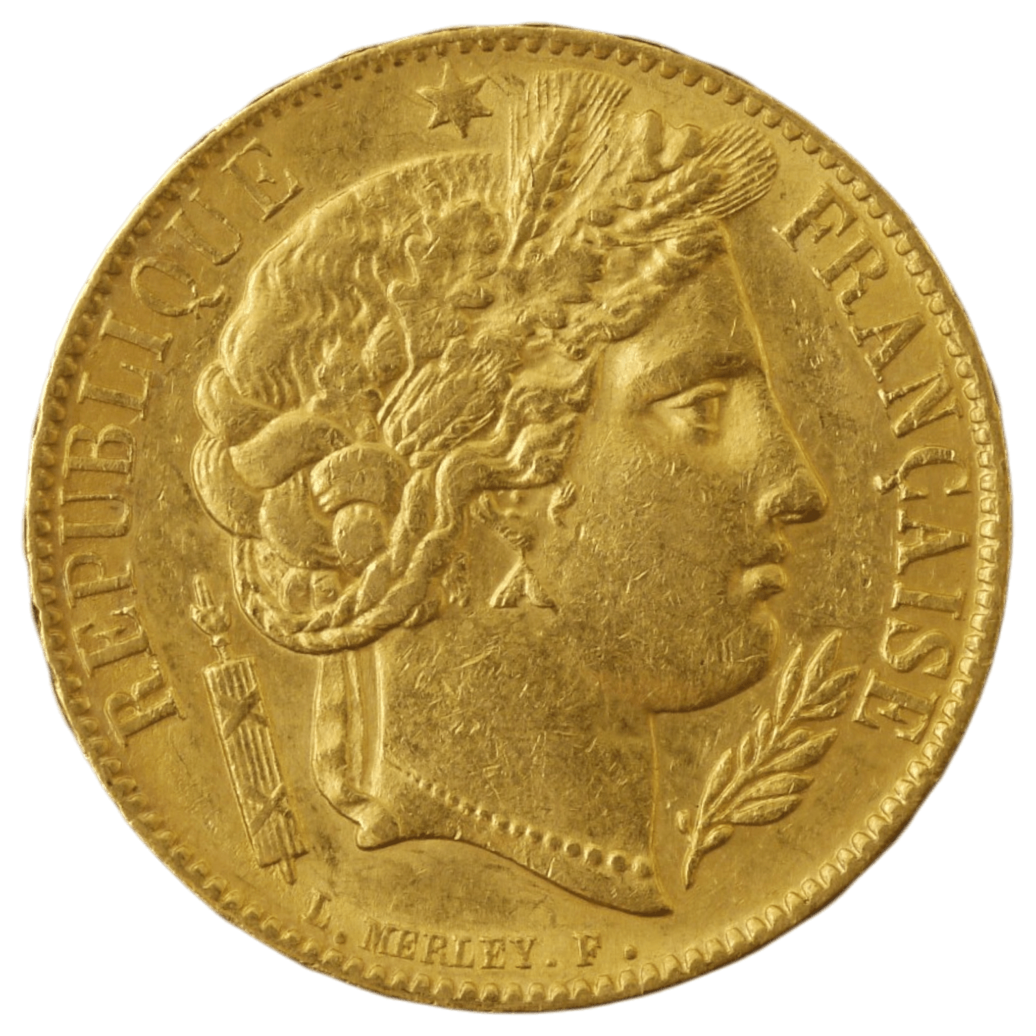 フランス 20フラン金貨 1851年 パリ鋳 ケレス - NJ BUYER'S MARKETPLACE