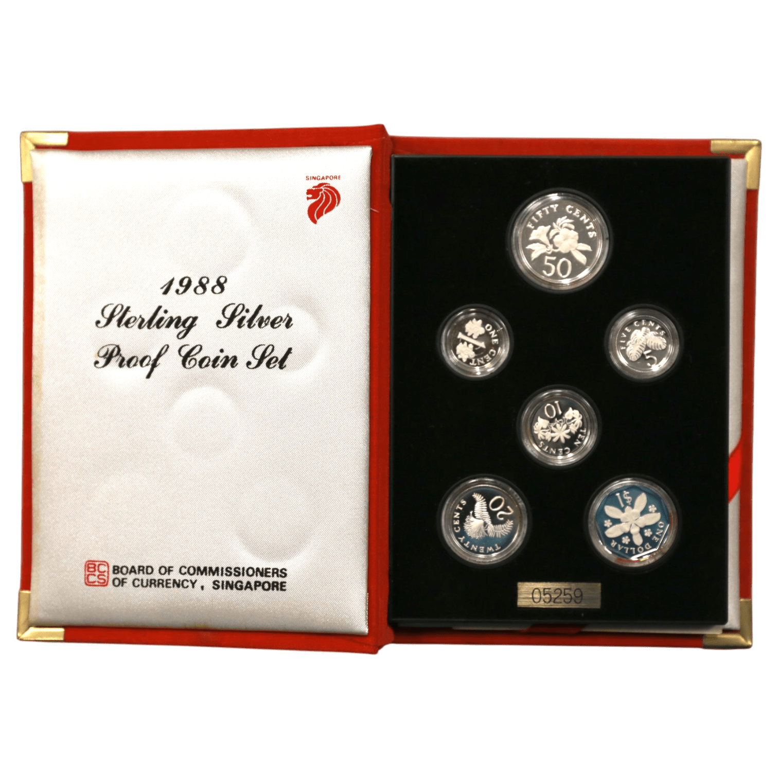 シンガポール 銀貨ミントセット 1988年 - NJ BUYER'S MARKETPLACE