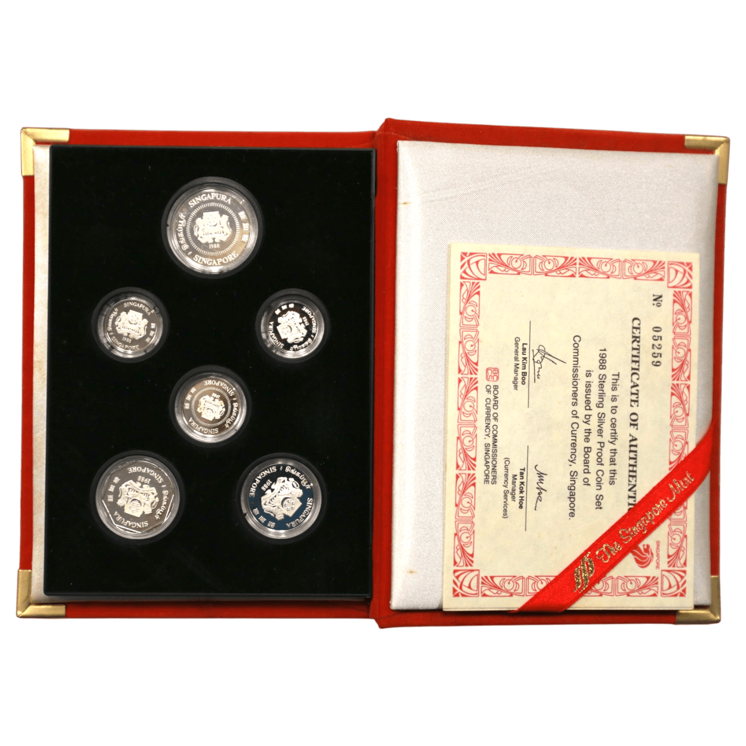 シンガポール 銀貨ミントセット 1988年 - NJ BUYER'S MARKETPLACE