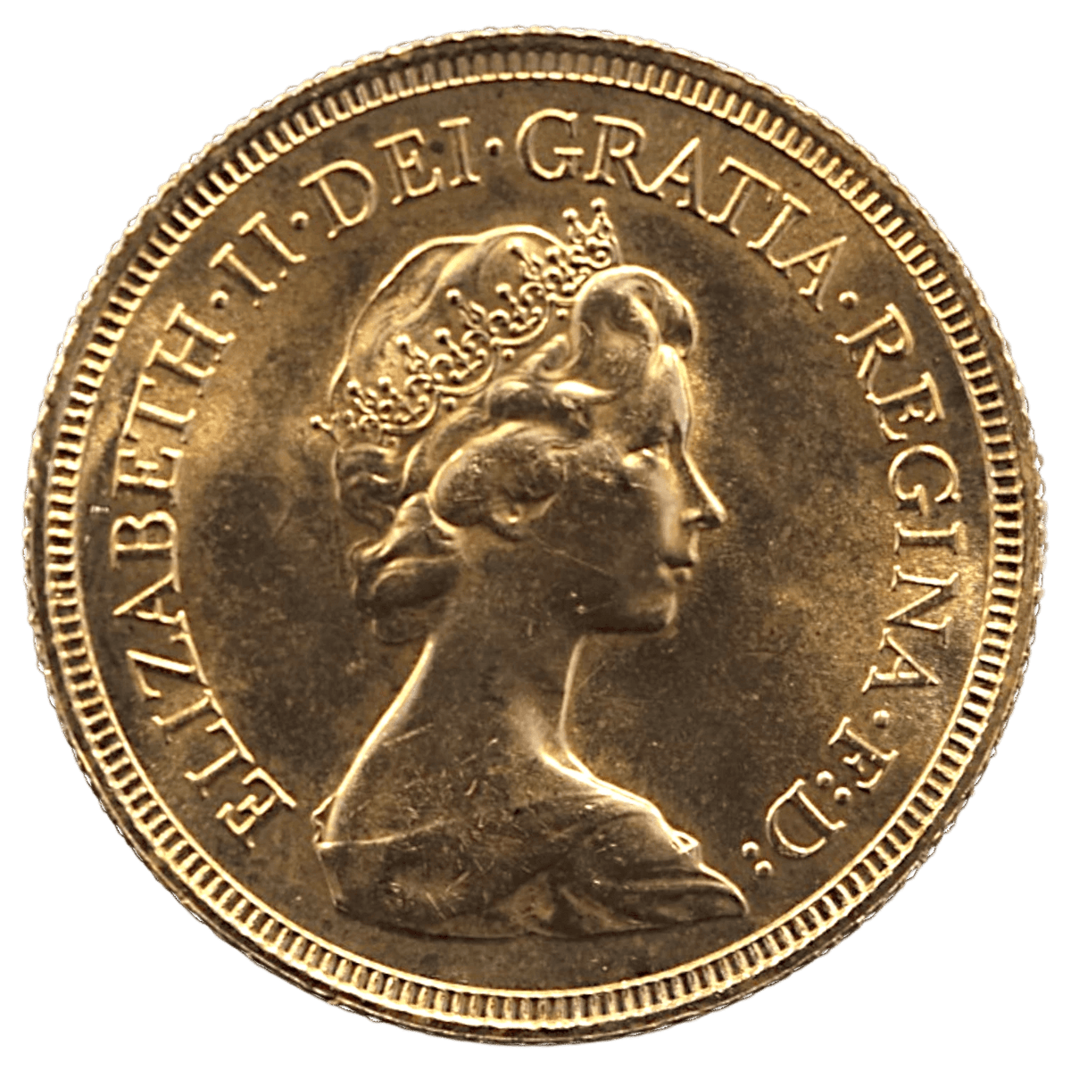 イギリス ソブリン金貨 1981年 エリザベス2世 第2肖像 聖ジョージの竜退治 - NJ BUYER'S MARKETPLACE