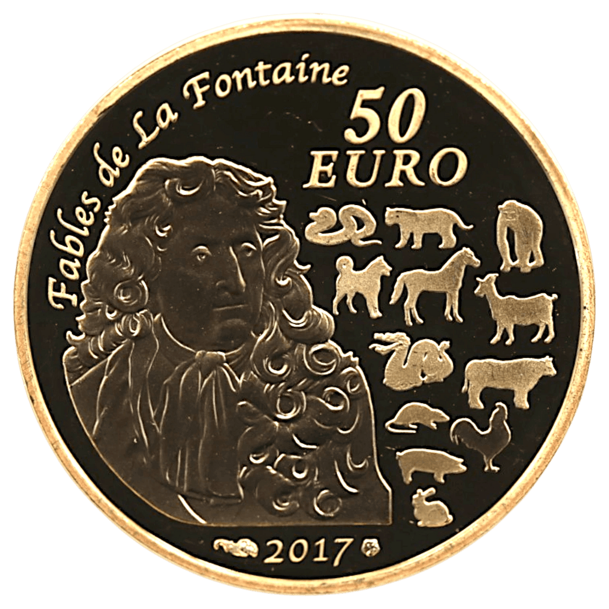 フランス 50ユーロ金貨 2017年 干支 酉年 - NJ BUYER'S MARKETPLACE