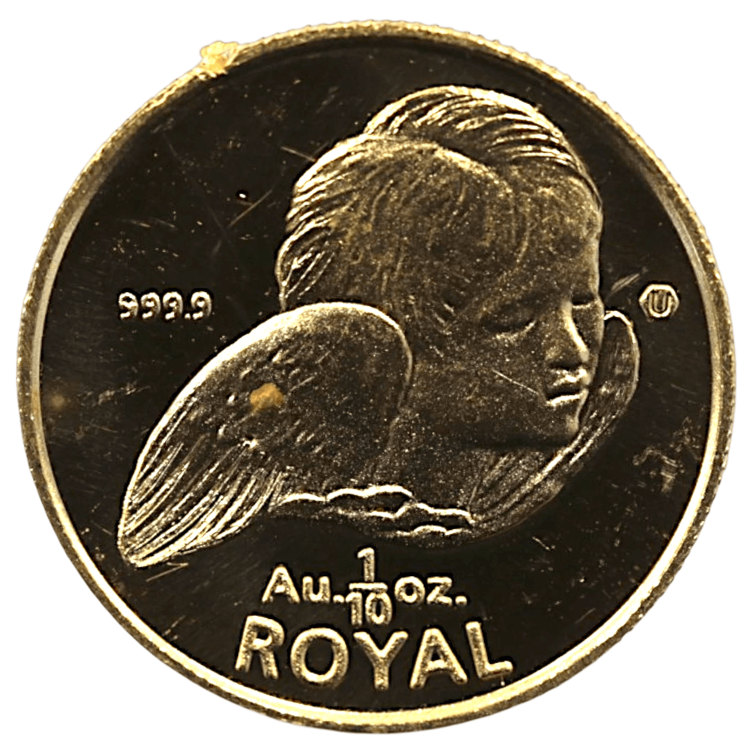 ジブラルタル 1/10ロイヤル金貨 1999年 ポブジョイ鋳 天使 エリザベス2世 - NJ BUYER'S MARKETPLACE