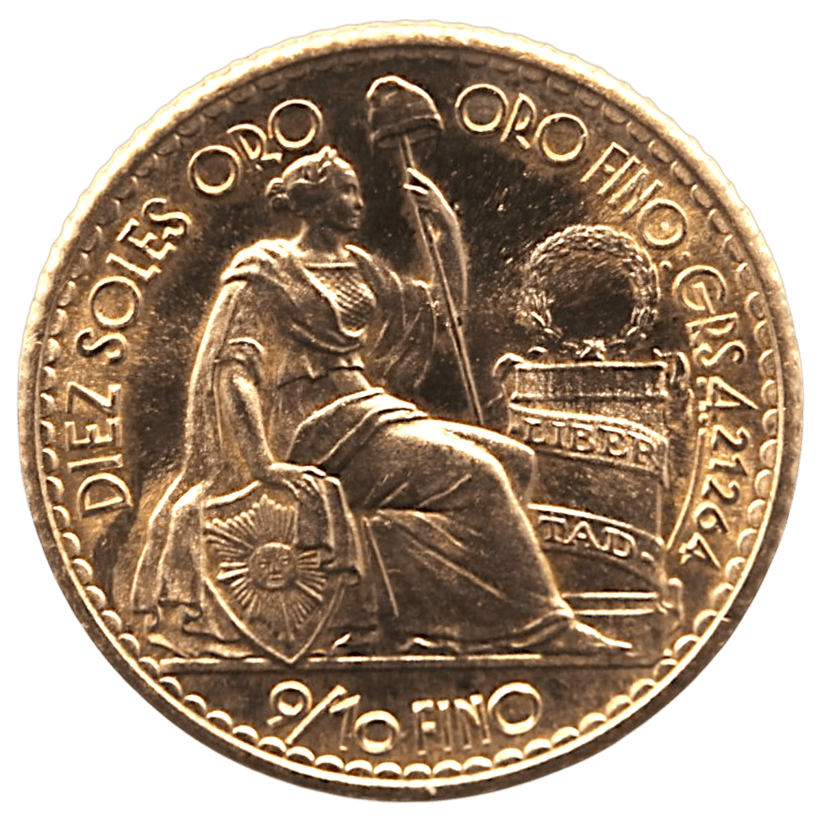 ペルー 10ペソ金貨 1965年 リマ鋳 リバティ - NJ BUYER'S MARKETPLACE